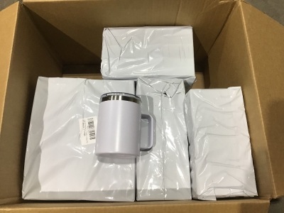Case of (20) Stainless Steel Coffee Mugs with Lid