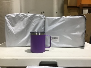 Lot of (2) 8 Pack Stainless Steel Coffee Mugs 