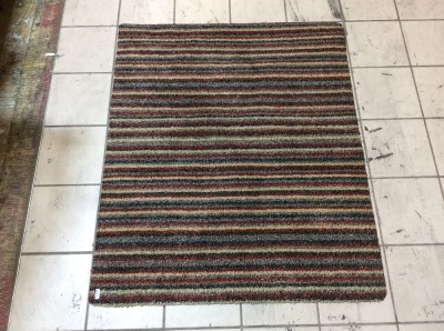 Striped Floor Mat - Appears New 