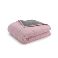Ella Jayne Super Soft Weighted Anti-Anxiety Blanket, 15lb, Pink/Grey,&nbsp;48" x 72" - Appears New&nbsp;