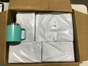 Case of (20) Stainless Steel Coffee Mugs with Lid