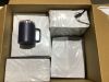 Case of (20) Stainless Steel Coffee Mugs with Lid, Dark Blue