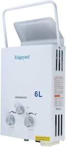 Ridgeyard 6L Portable Gas Tankless Water Heater 