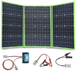 XINPUGUANG 150W 12V Portable Foldable Solar Panel Generator with Charge Controller for Power Station