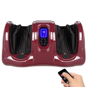 Therapeutic Foot Massager w/ High Intensity Rollers, Remote, 3 Modes 