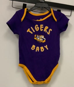 Tigers Baby Onesie, 18M, E-Commerce Return, Sold as is