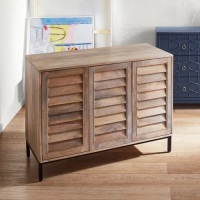 Pier1 Christie 3-Door Shutter Cabinet. Appears New