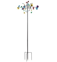 Horizontal Cup Metal Wind Spinner for Gardens. Appears New