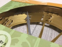 Conant&nbsp;Vermont Jeffersonian Clock (Living Finish Brass). New with a Small Bend.