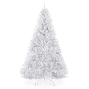 6' Premium Artificial Pine Christmas Tree w/ 1,000 Tips, Foldable Metal Base