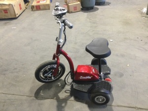 Drive Medical ZOOME3 Recreational Power Mobility Scooter, Red. Works Great. Missing Charger (available online for cheap)