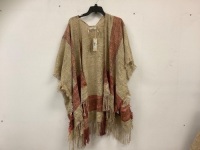 Quagga Womens Ruana, Appears New