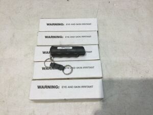 Lot of (5) Sabre Defense Spray Keychains 