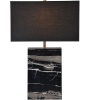 Renwil LPT889 Rydell 23 inch 100 watt Black and White Marble Table Lamp. New with damage to the Switch. SEE PICTURES