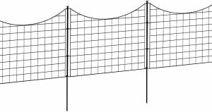 Zippity Outdoor Products Metal Garden Fence, 5 Panels, Black