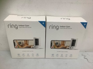 Lot of (2) Ring Indoor Cameras, Appears new, Sold as is