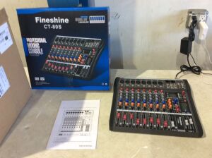 Fineshine 8 Channel Professional Audio Mixing Console 