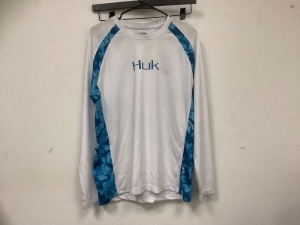 HUK Mens Long Sleeve Tee, Medium, E-Comm Return