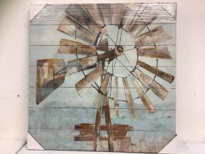 Windmill Wall Art, Appears New, Sold as is