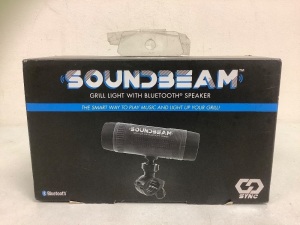 Soundbeam Grill Light w/ Bluetooth Speaker, Powers Up, E-Commerce Return, Sold as is