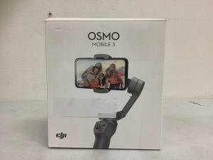 DJI Osmo Mobile 3 Smartphone Gimbal Handheld Stabilizer, E-Commerce Return, Sold as is