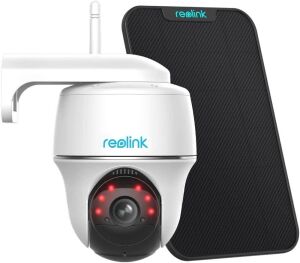 REOLINK Argus PT w/ Solar Panel, Wireless Pan Tilt Solar Powered WiFi Security Camera w/ Rechargeable Battery, 2-Way Talk