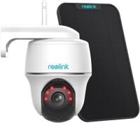 REOLINK Argus PT w/ Solar Panel, Wireless Pan Tilt Solar Powered WiFi Security Camera w/ Rechargeable Battery, 2-Way Talk
