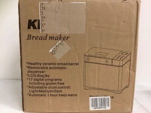 Bread Machine, Powers Up, Appears New, Sold as is