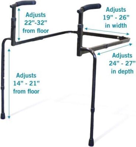 Able Life Universal Stand Assist, Adjustable Standing Mobility Aid, Chair Assist Grab Bars with Cushioned Support Handles, Independent Living Aid - NEW