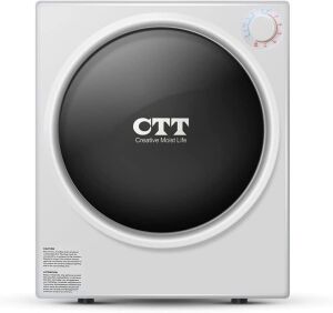 CTT 9 Lbs. 2.7Cu.ft Capacity Electric Portable Compact Laundry Clothes Dryer, Stainless Steel Tub 