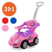 3-in-1 Kids Push Car w/ Handle and Horn. Appears New