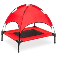 30in Raised Cooling Dog Bed w/ Removable Canopy. Appears New