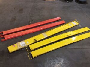 Lot of (3) Sets of Damaged Forklift Extensions