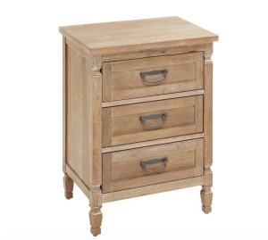 Pier1 Bradding 3-Drawer Bedside Chest. NEW