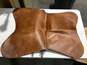 VidaXL Brown Leather Butterfly Chair 