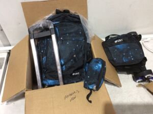 Galaxy Rolling Backpack Set 