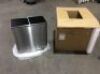 GARTIO 16 Gallon&nbsp;Stainless Steel Kitchen Dual Garbage Can Soft-Close Lid&nbsp;
