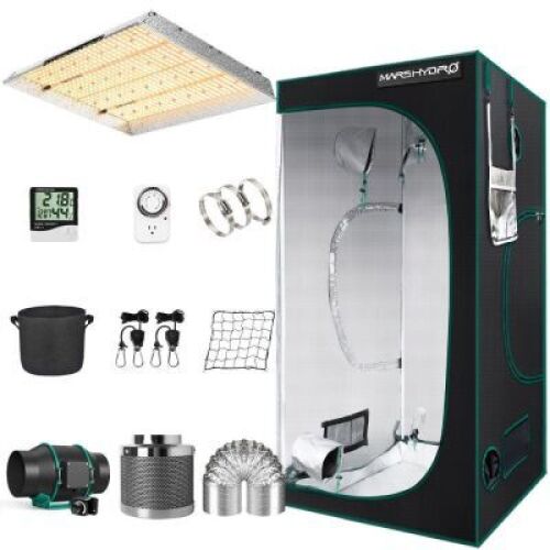 MarsHydro TSW 2000 LED Grow Light & 4' x 4' Indoor Complete Grow Tent Kit&nbsp;