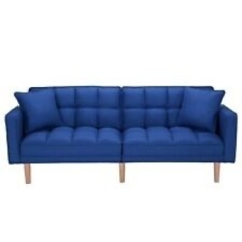 Convertible Linen Upholstered Split Back Futon&nbsp;