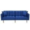 Convertible Linen Upholstered Split Back Futon&nbsp;