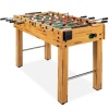 Foosball Game Table, Arcade Table Soccer w/ 2 Cup Holders, 2 Balls, 48in 