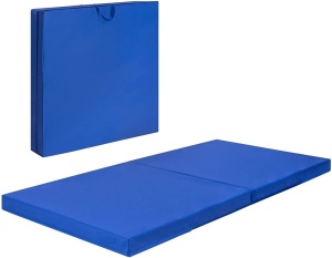 8ft Bi-Folding Vinyl Gymnastic Fitness Exercise Mat Landing Pad w/Foam Core, Side Handles  