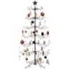 Wrought Iron Christmas Tree Ornament Display w/ Easy Assembly, Stand - 6ft. Ornamnets not Included. Appears New