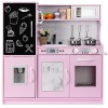 Pretend Play Kitchen Wooden Toy Set for Kids with 7 Accessories. Appears New