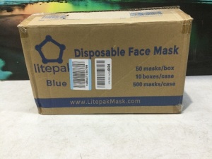 Case of Litepak Disposable Face Masks