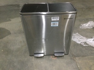 Dual Compartment Step Trash Can 