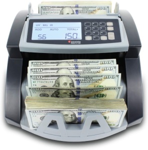 Cassida 5520 UV/MG Currency Counter with UV/MG Counterfeit Detection, Add and Batch Modes, Large LCD Display