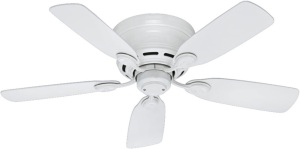 Hunter Indoor Low Profile IV Ceiling Fan with Pull Chain Control, 42" 