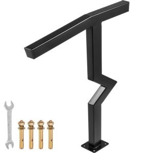 VEVOR Single Post Handrail Fits 1 or 2 Steps 22 x 38"