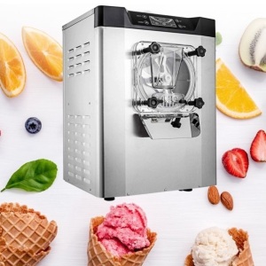 VEVOR Commercial Ice Cream Machine 1400W 5.3 Gallons Per Hour Hard Serve Yogurt Maker with LED Display 